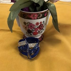 Slip on bracelet purple/silver